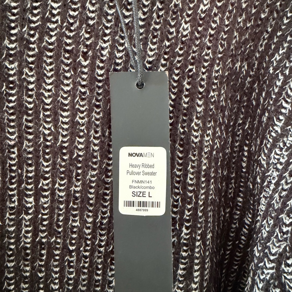 Fashion Nova Men's Charcoal Crewneck Sweater - Picture 3 of 3
